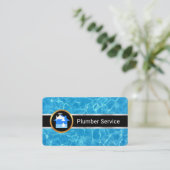 Carte De Visite Service de plomberie de surface de l'eau (Debout devant)