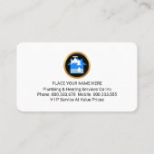 Carte De Visite Service de plomberie de surface de l'eau (Dos)