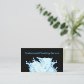 Carte De Visite Service de plomberie d'éléments d'eau (Debout devant)