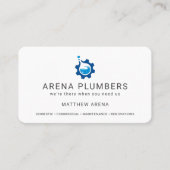 Carte De Visite Service de plomberie des entrepreneurs modernes (Devant)