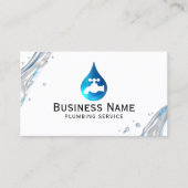 Carte De Visite Service de plomberie Eau Déposer le diaphragme du (Devant)