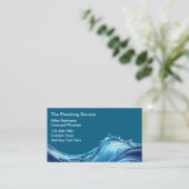 Carte De Visite Service de plomberie Eau moderne (Debout devant)