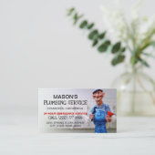 Carte De Visite Service de plomberie et de plomberie (Debout devant)