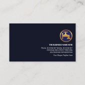 Carte De Visite Service de plomberie Gold Faucet (Dos)