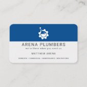 Carte De Visite Service de plomberie pour entrepreneur moderne (Devant)