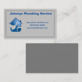 Carte De Visite Service de plomberie pour entrepreneur professionn (Devant / Derrière)