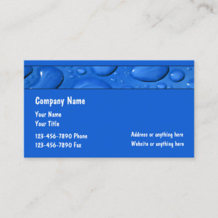 Carte De Visite Service de plomberie professionnel