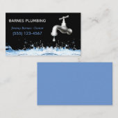 Carte De Visite Service de plomberie professionnel de conception d (Devant / Derrière)