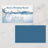Carte De Visite Service de plomberie professionnel de conception d (Devant / Derrière)
