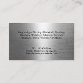 Carte De Visite Service de plomberie professionnel de maintenance (Dos)