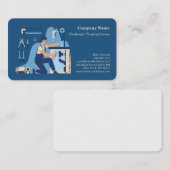 Carte De Visite Service de plomberie professionnel moderne (Devant / Derrière)