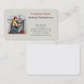 Carte De Visite Service de plomberie professionnel moderne (Devant / Derrière)