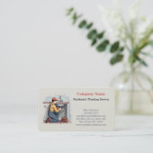 Carte De Visite Service de plomberie professionnel moderne (Debout devant)