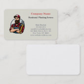 Carte De Visite Service de plomberie professionnel moderne (Devant / Derrière)