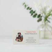 Carte De Visite Service de plomberie professionnel moderne (Debout devant)
