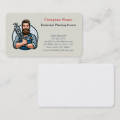Carte De Visite Service de plomberie professionnel moderne (Devant / Derrière)