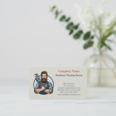 Carte De Visite Service de plomberie professionnel moderne (Debout devant)