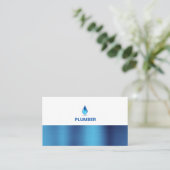 Carte De Visite Service de plomberie professionnelle de la goutte  (Debout devant)