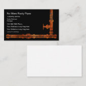 Carte De Visite Service de plomberie unique (Devant / Derrière)