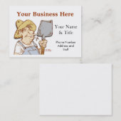 Carte De Visite Service de plouc, construction, support technique (Devant / Derrière)