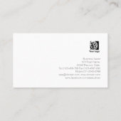 Carte De Visite Service de pneus auto Icône de roue en métal bross (Dos)