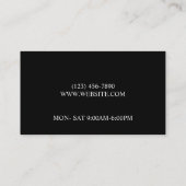 Carte De Visite Service de pneus - Ventes Nouvelle réparation auto (Dos)