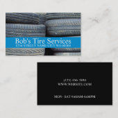 Carte De Visite Service de pneus - Ventes Nouvelle réparation auto (Devant / Derrière)