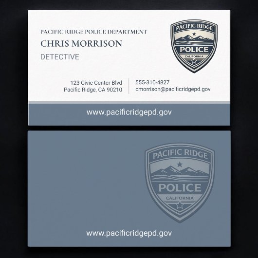Carte De Visite Service de police