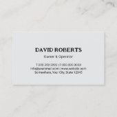 Carte De Visite Service de pompage des réservoirs septiques Profes (Dos)