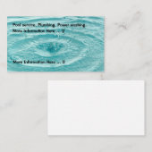 Carte De Visite Service de pool de pompage (Devant / Derrière)