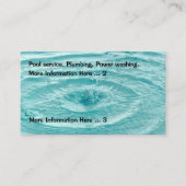 Carte De Visite Service de pool de pompage (Devant)