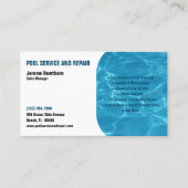 Carte De Visite Service de pool et réparation (Devant)