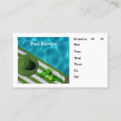 Carte De Visite Service de pool Personnaliser la planification des (Devant)