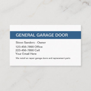 Carte De Visite Service de porte de garage