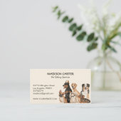 Carte De Visite Service de pose d'animaux (Debout devant)