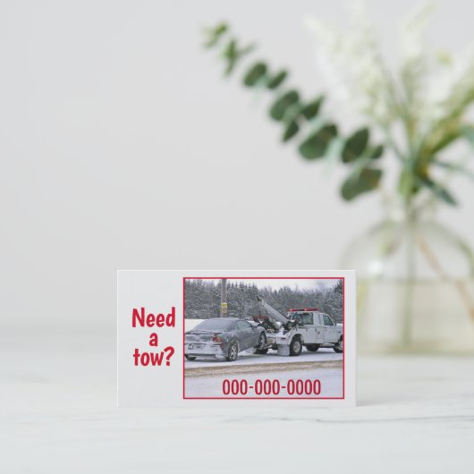 Carte De Visite Service de remorquage (Debout devant)