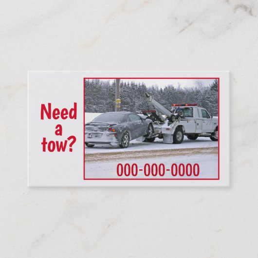 Carte De Visite Service de remorquage (Devant)
