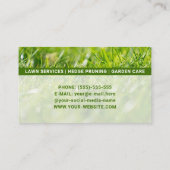 Carte De Visite Service de remorquage de pelouse verte fraîche Pay (Dos)