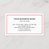 Carte De Visite Service de remorquage de voitures blanches Camion (Dos)