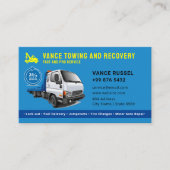 Carte De Visite Service de remorquage moderne | bleu (Devant)