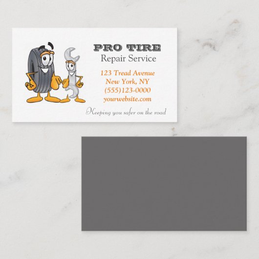 Carte De Visite Service de réparation automatique de conception de (Devant / Derrière)