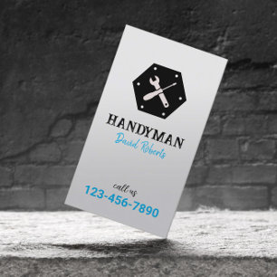 Carte De Visite Service de réparation automatique Handyman Minimal