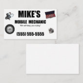 Carte De Visite service de réparation automobile mobile mécanique (Devant / Derrière)