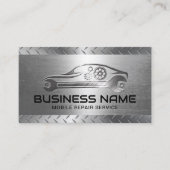 Carte De Visite Service de réparation automobile mobile Métal Auto (Devant)