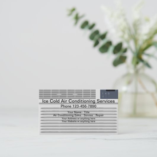 Carte De Visite Service de réparation de climatisation (Debout devant)