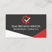 Carte De Visite Service de réparation de code QR Mécanicien Profes (Devant)