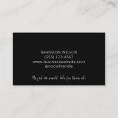 Carte De Visite Service de réparation de maintenance Handyman (Dos)