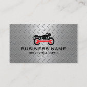 Carte De Visite Service de réparation de motocyclettes Métal profe (Devant)