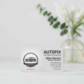 Carte De Visite Service de réparation de pièces de voiture de répa (Debout devant)