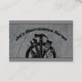 Carte De Visite Service de réparation de plaques en acier Handyman (Devant)